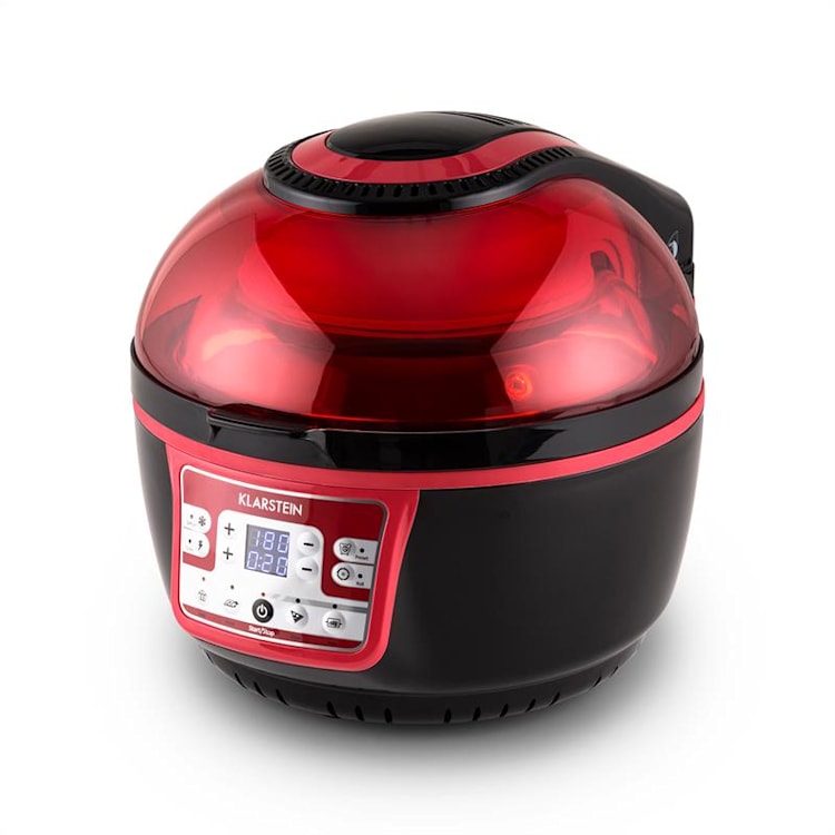 VitAir Turbo friteuse à air chaud 1400W grill cuisson 9L - rouge/noir Rouge
