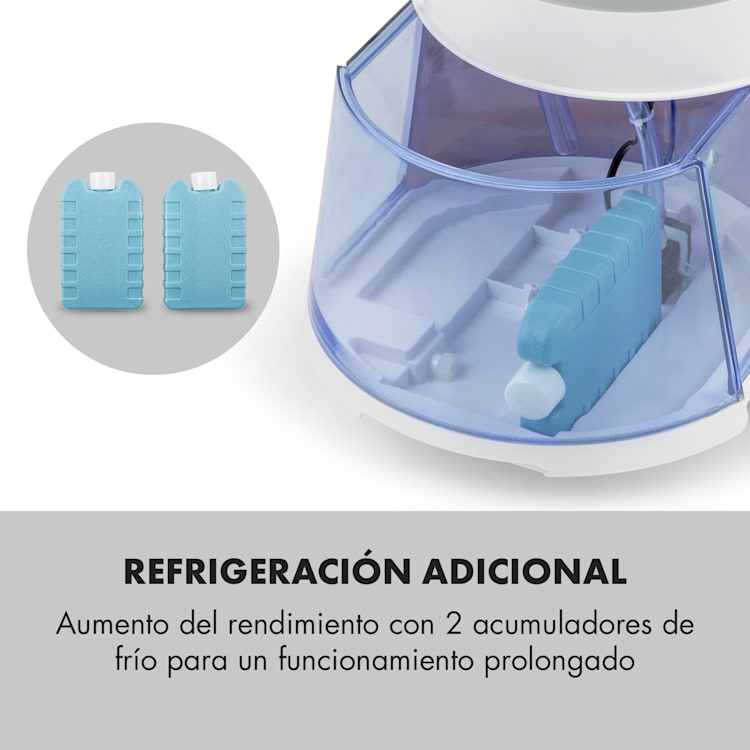 Skyscraper Ice enfriador de aire 4 en 1 ventilador 210 m³/h 30 W oscilación mando a distancia móvil Blanco