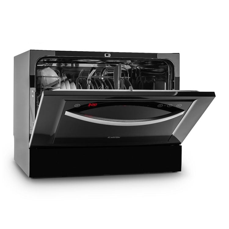 Amazonia 6 Luminance, zmywarka do naczyń stołowa, 1380 W, klasa energetyczna F, 6 kompletów naczyń Czarny
