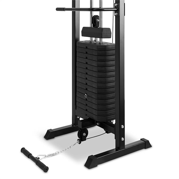Cablefit, posilovací věž, přemostění, 2 x 77 kg, se 2 kladkami, ocel, černá Černá