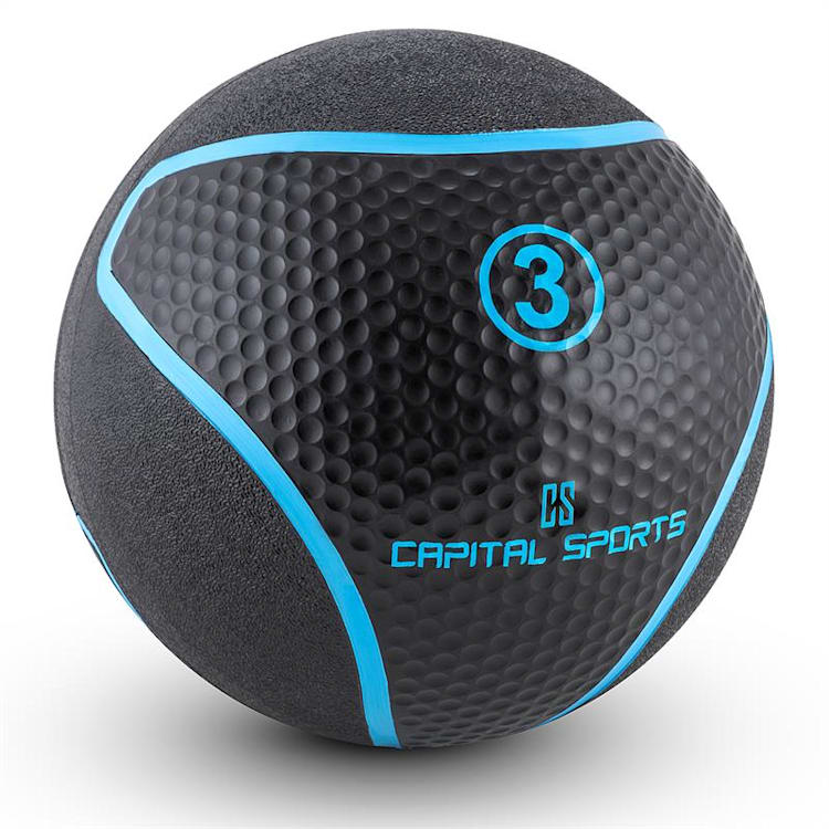 Medba 3 medicijnbal 3 kg rubber zwart 3 kg