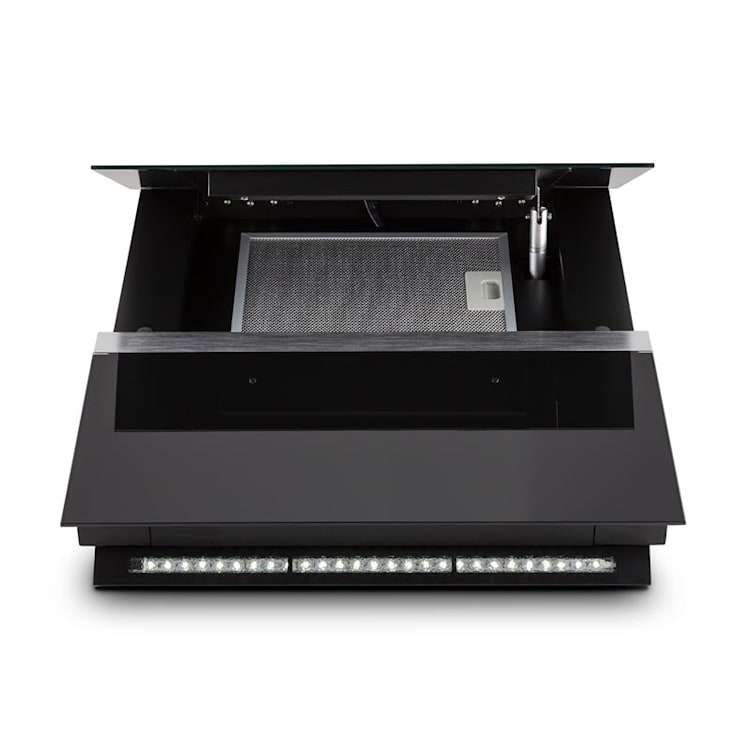 Aurea VII Extractor de Fumos Chaminé 60cm 195W 700m³ / h Vidro 60 | Preto