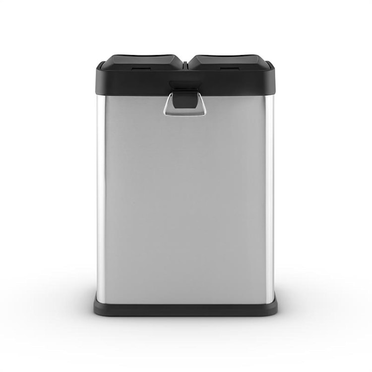 Ecosystème 2x18 Poubelle à pédale inox 36L recyclage écologie