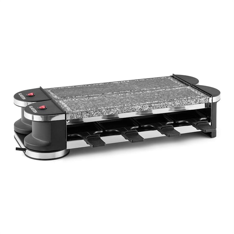 Tenderloin 100 Raclette-grill 1200W 8 personnes 2x plaques en pierre naturelle