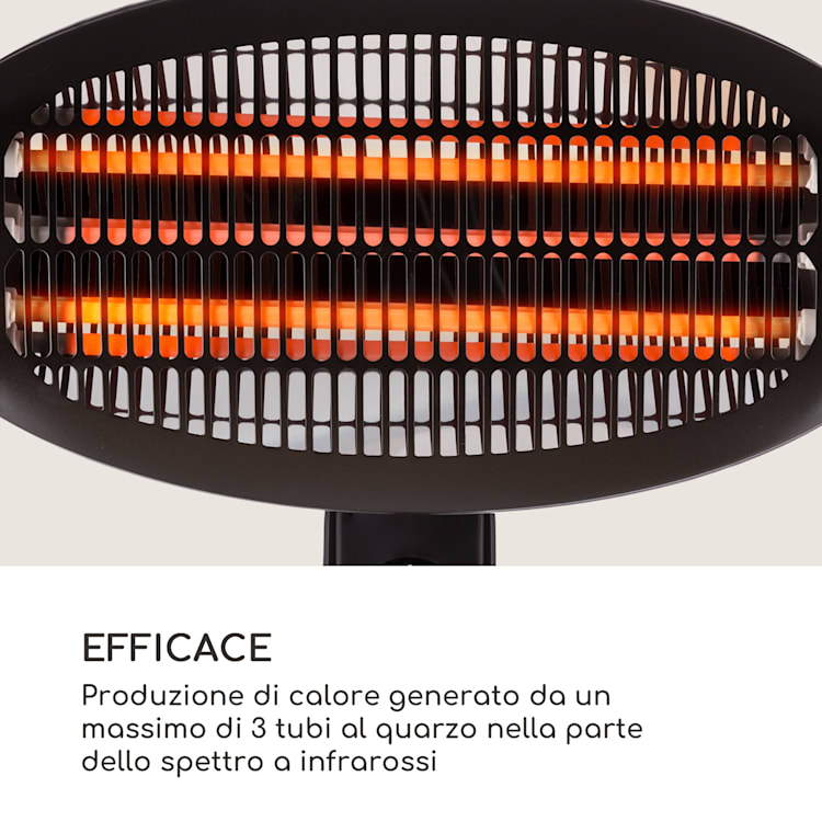 Hot Roddy Stufa a Fungo Infrarossi al Quarzo 2000W 2000 W