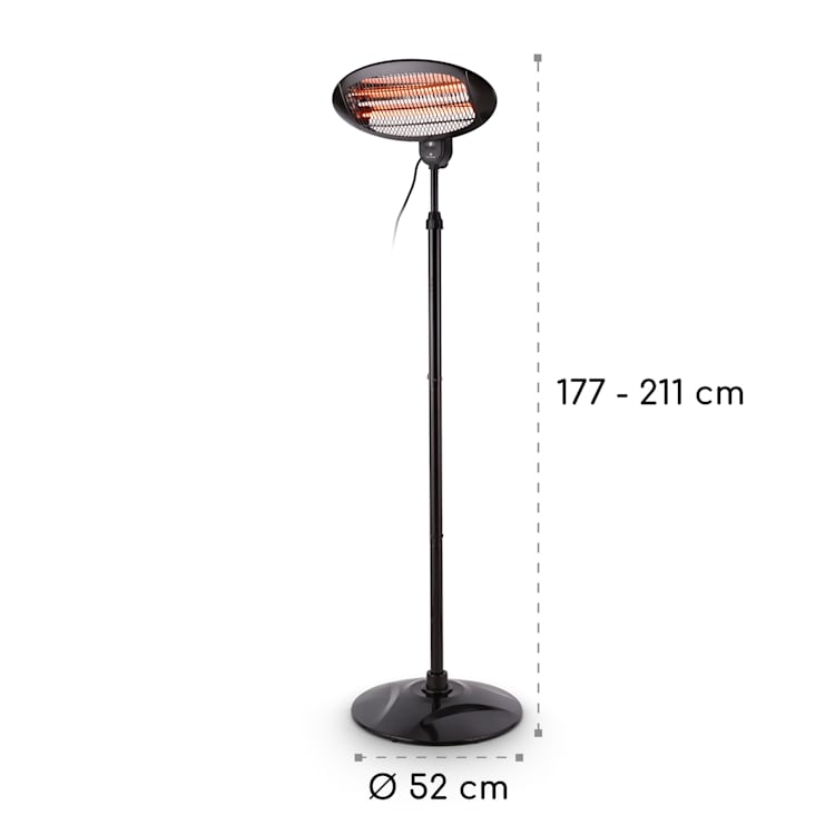Hot Roddy Stufa a Fungo Infrarossi al Quarzo 2000W