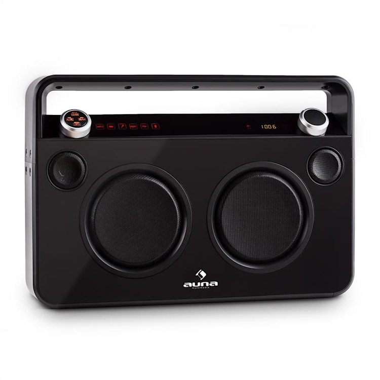 Bebop Ghettoblaster USB Bluetooth AUX MIC Batteria Nero