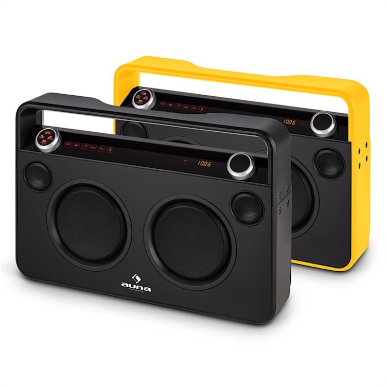 Bebop Ghettoblaster USB Bluetooth AUX MIC Batteria Nero