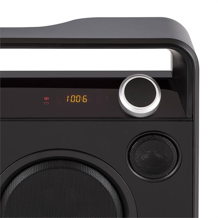 Bebop Ghettoblaster USB Bluetooth AUX MIC Batteria Nero