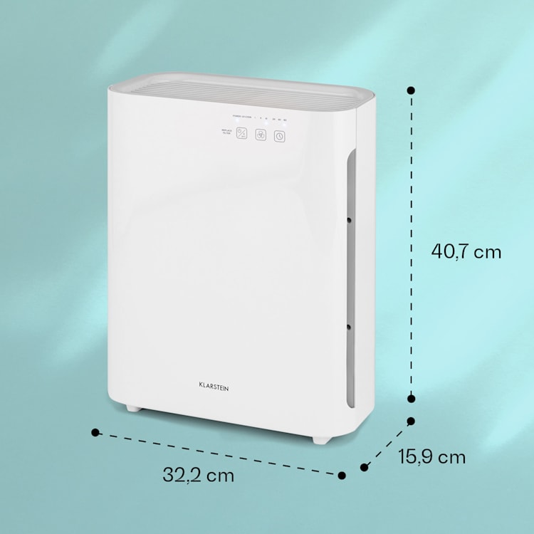 Vita Pure 2G 5-in-1 luchtreiniger luchtverfrisser ionisator | HEPA-13 filter | 50 m² | 30 dB | 55 W | UV-C | touch Wit