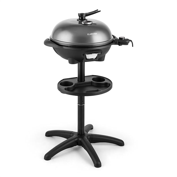 Grillpot Elektrogrill 1600W Standgrill Tischgrill 40cm Grill Gusseisen