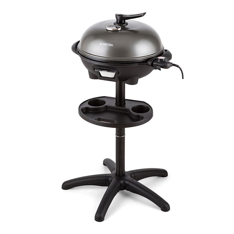 Grillpot Elektrogrill 1600W Standgrill Tischgrill 40cm Grill Gusseisen
