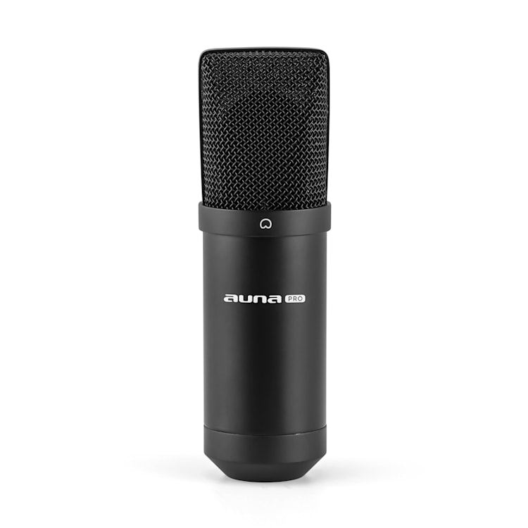 MIC-900B-LED, mikrofon pojemnościowy, studyjny, kardioidalny, USB, LED, kolor czarny