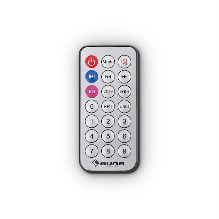 DiscoStar Black, przenośny głośnik Bluetooth 2.1, USB, SD, akumulator, LED, mikrofon Czarny