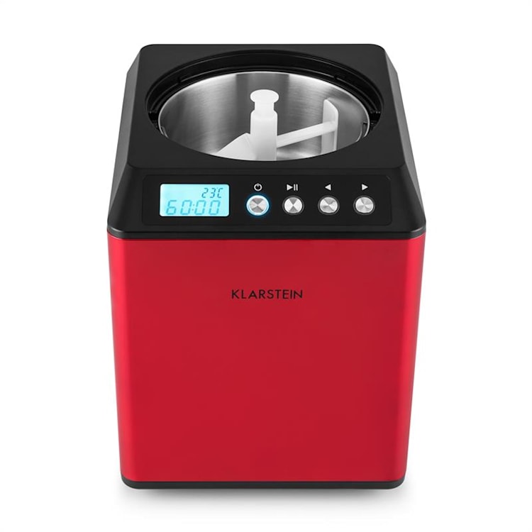 Vanilla Sky Macchina per Gelato Compressore 2l 180W Acciaio Rosso rosso