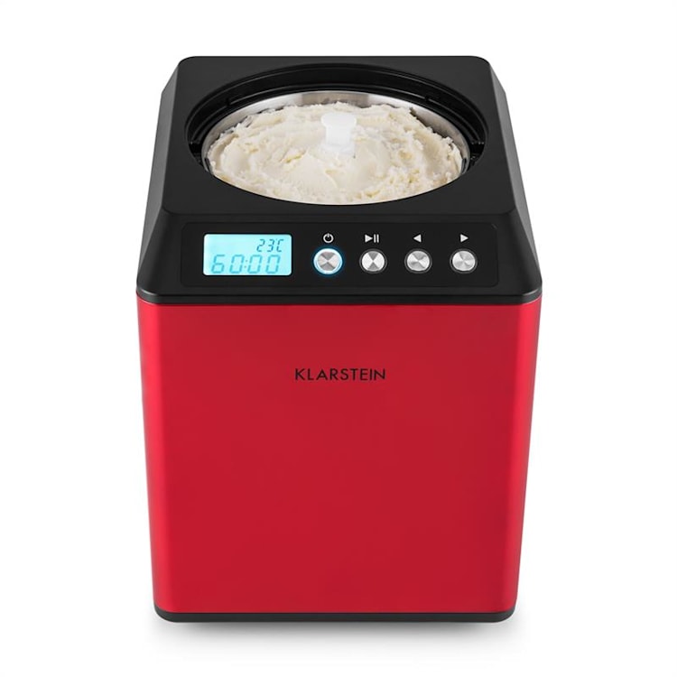 Vanilla Sky Macchina per Gelato Compressore 2l 180W Acciaio Rosso rosso