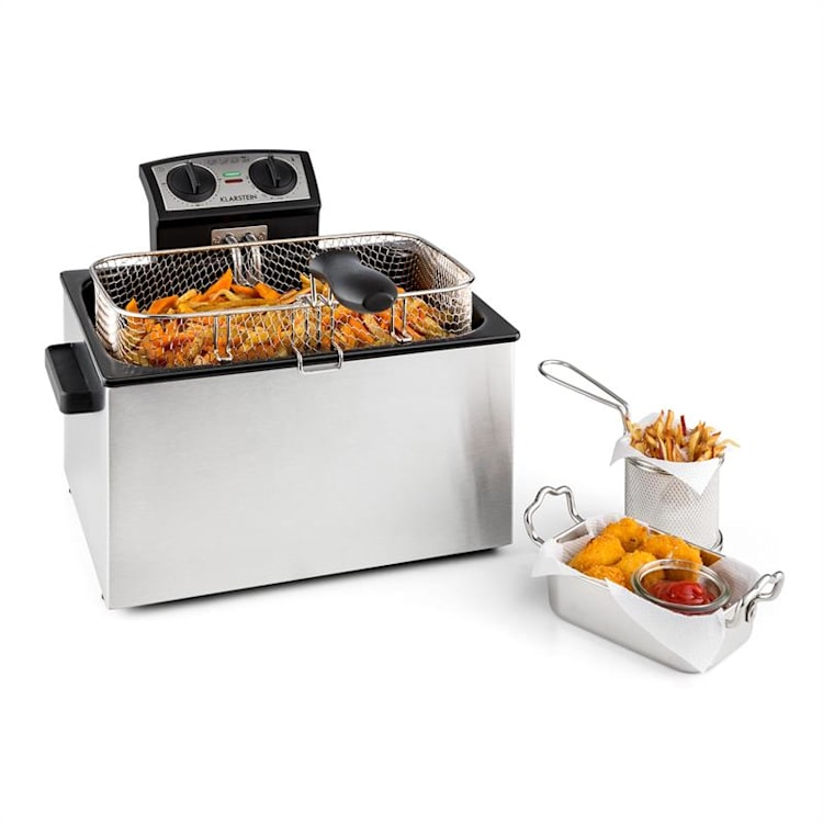 QuickPro XXL 3000, 3000 W, 5L, fritéza z nehrdzavejúcej ocele, 1,5 kg, časovač