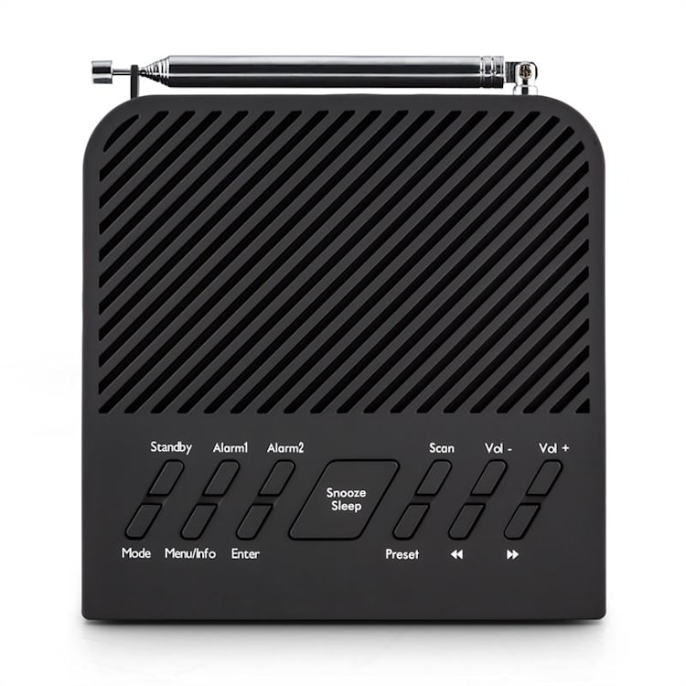 Snoozer DAB+ rádiós ébresztőóra, FM, RDS, dual alarm, antenna, elem