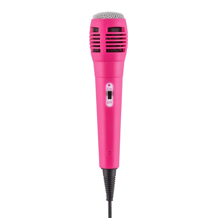 KA8P-V2 PK karaoke renszer CD lejátszóval, AUX, 2 mikrofon, rózsaszín
