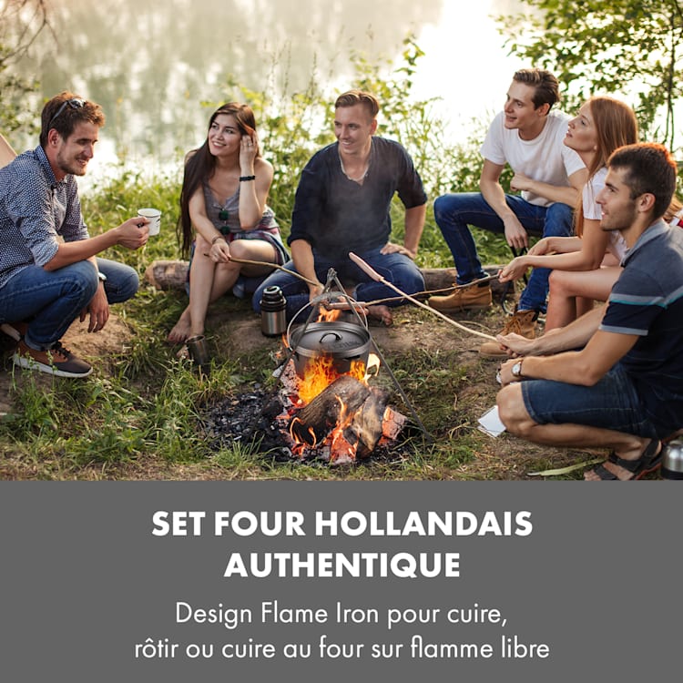 Hotrod Masterplan Set batterie de cuisine pour barbecue 7 pièces Fonte