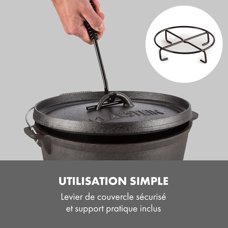 Hotrod Masterplan Set batterie de cuisine pour barbecue 7 pièces Fonte