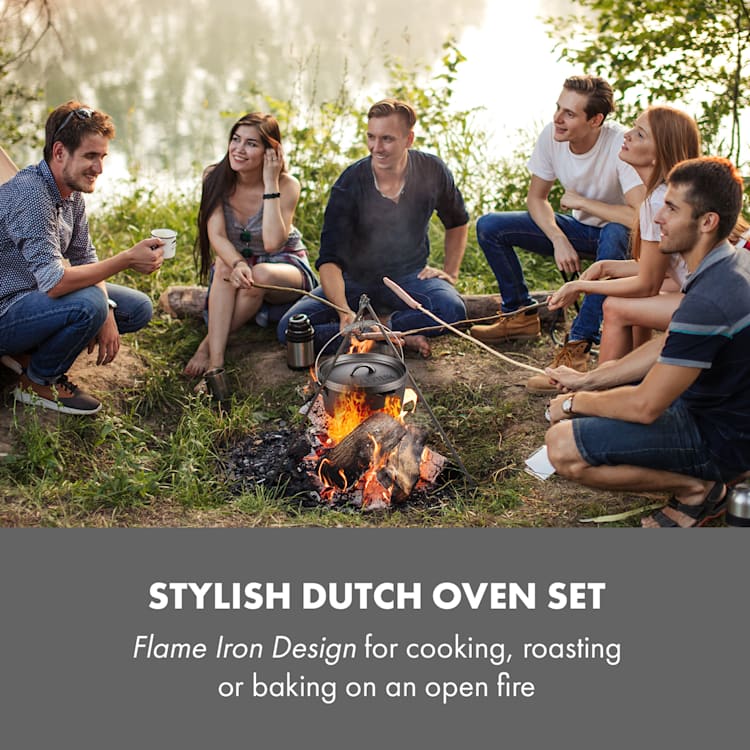 Hotrod 60 Dutch Oven BBQ-gryta 6 qt / 5,7 liter gjutjärn svart 5,7 l