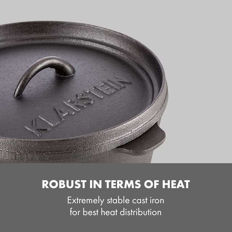 Hotrod 60 Dutch Oven BBQ-gryta 6 qt / 5,7 liter gjutjärn svart 5,7 l