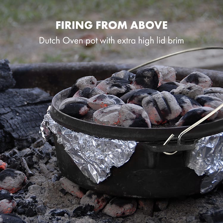 Hotrod 60 Dutch Oven BBQ-gryta 6 qt / 5,7 liter gjutjärn svart 5,7 l