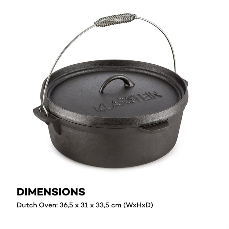 Hotrod 60 Dutch Oven BBQ-Topf 6 qt / 5,7 Liter Gusseisen schwarz 5,7 Ltr