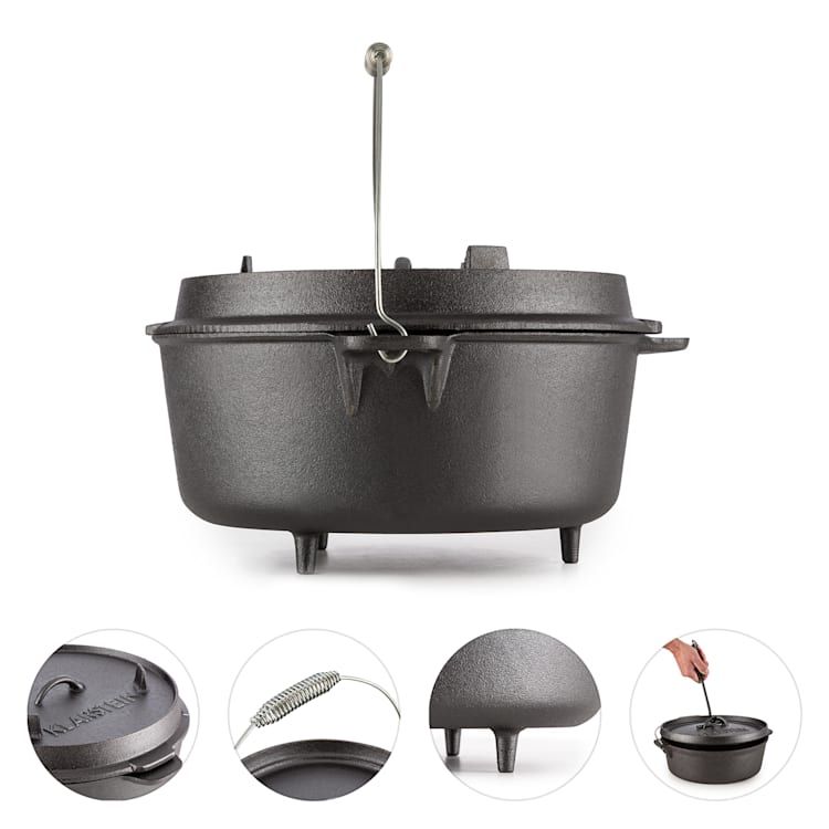 Hotrod 145 Cocotte BBQ 12 qt / 11,4 litres Fonte - noir 11,4 L