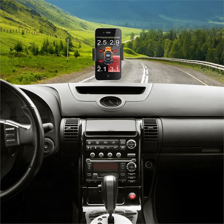 Aer conditionat BT Bluetooth pneuri Sistem de monitorizare a presiunii în incl. suport 