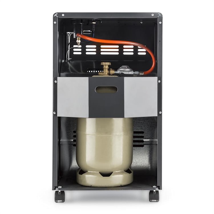 Kamtschatka Gasheizofen Gasheizer Keramikbrenner Infrarot 4,1kW schwarz