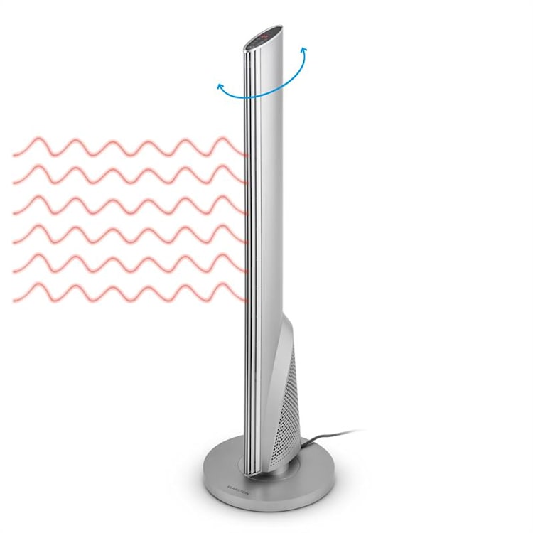 Klarstein Skyscraper Heat, 1600/2500 W, meleg levegős kerámia toronyventilátor, oszcilláció, időzítő