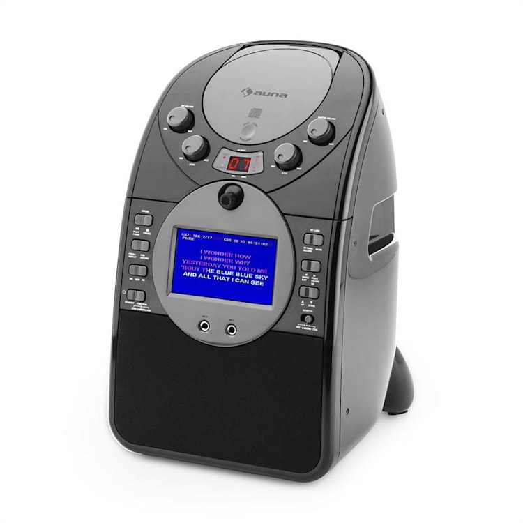 ScreenStar karaoke-installatie camera CD USB SD MP3 incl.2 x microfoon 3x CD+G