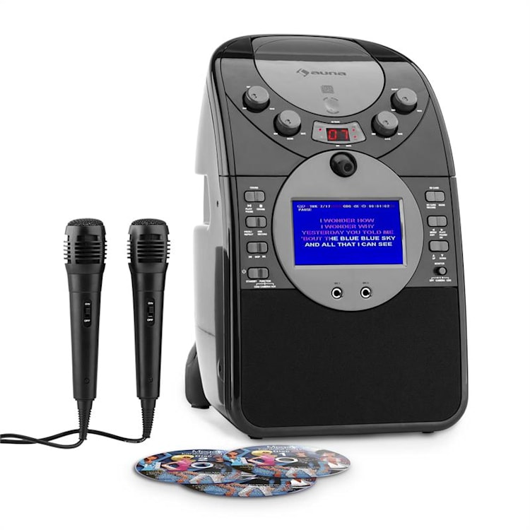 ScreenStar, karaoke systém, kamera, CD, USB, SD, MP3, vrátane 2 mikrofónov, 3 x CD+G