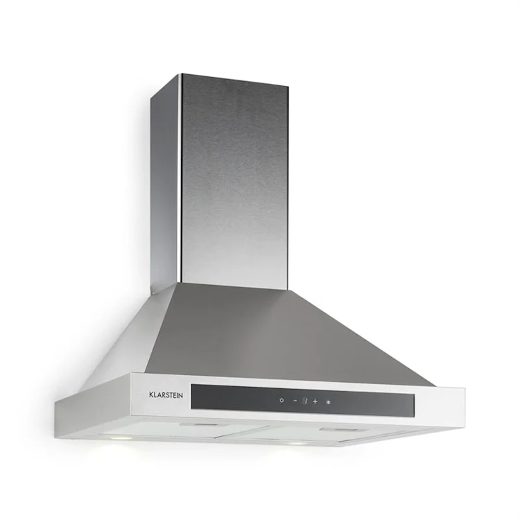 Zelda Extractor Hood Stainless Steel Ventilator 60cm Wall Mounting 620 m³/h Touch Timer 60 cm