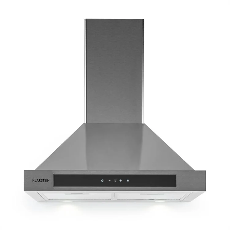 Zelda Extractor Hood Stainless Steel Ventilator 60cm Wall Mounting 620 m³/h Touch Timer 60 cm