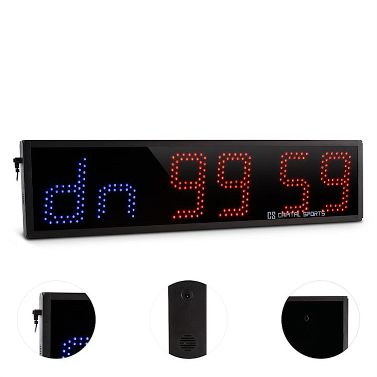 Timeter Sporttimer Tabata Stopwatch Cross-Training 6 Cijfers Geluidsignaal