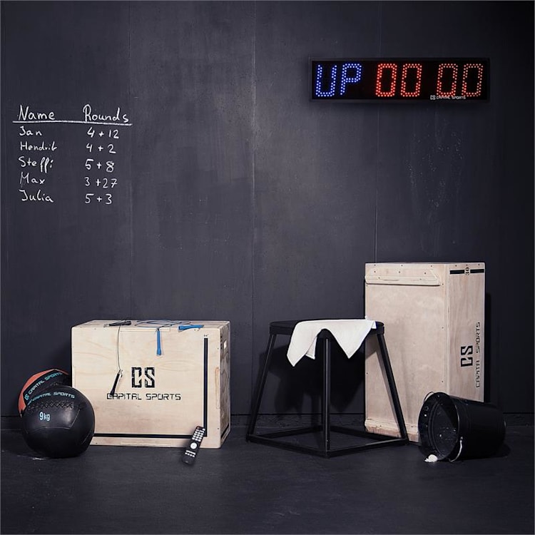 Timeter Sporttimer Tabata Stopwatch Cross-Training 6 Cijfers Geluidsignaal