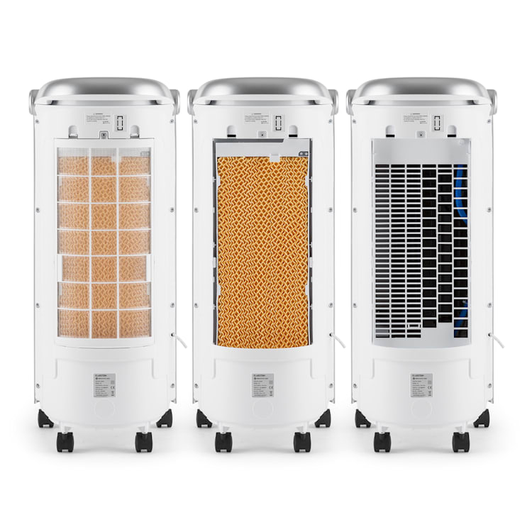 Maxfresh Ventilator Luftkühler Luftbefeuchter 4-in-1-Funktion Oszillation 6L-Wassertank 55W Timer-Funktion Weiß