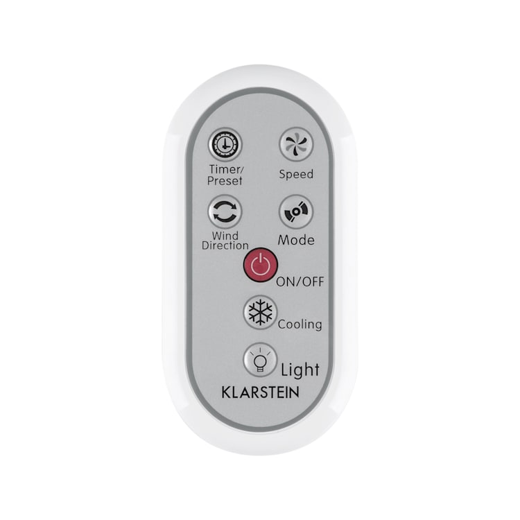 Maxfresh Ventilator Luftkühler Luftbefeuchter 4-in-1-Funktion Oszillation 6L-Wassertank 55W Timer-Funktion Weiß