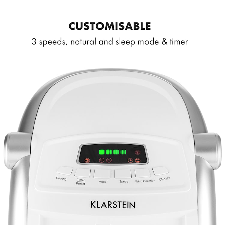 Maxfresh, Hladilec zraka, ventilator, 4 v 1, 6 l, 65 W, daljinski upravljalnik, 2 x hladilni komplet Original | Bela