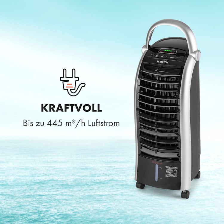 Maxfresh Ventilator Luftkühler 4-in-1-Funktion 6L-Tank 55W Timer Original | Schwarz