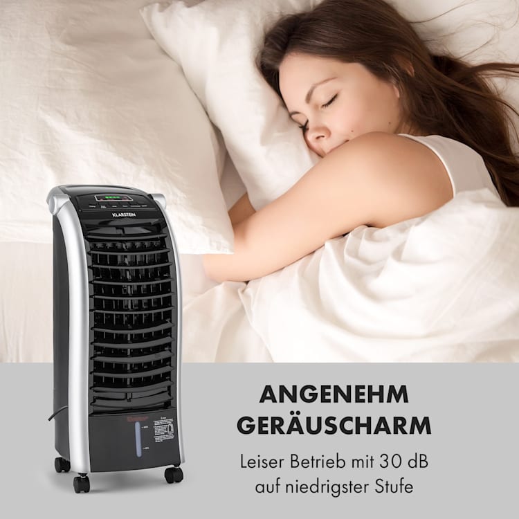Maxfresh Ventilator Luftkühler 4-in-1-Funktion 6L-Tank 55W Timer Original | Schwarz