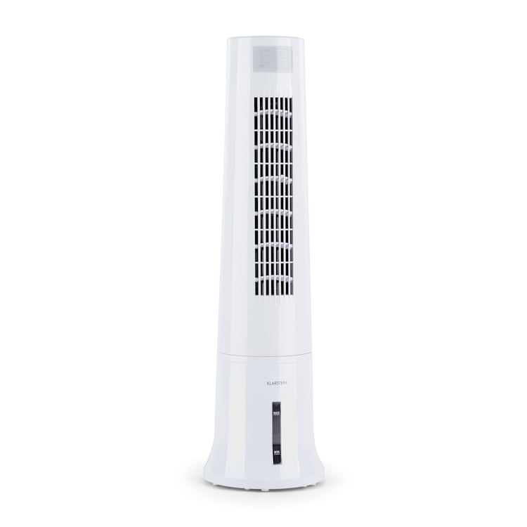 Highrise 3-in-1-Luftkühler Ventilator Luftbefeuchter 530 m³/h | 35 Watt | 2,5 Liter | 3 Geschwindigkeiten | Oszillation | Touch | Timer | Fernbedienung | mobil Weiß