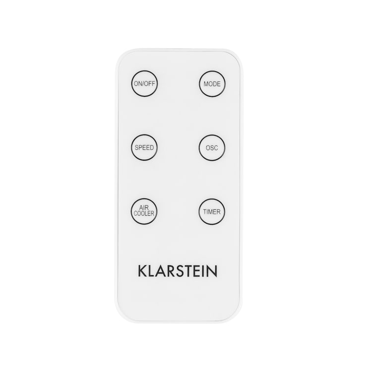 Highrise 3-in-1-Luftkühler Ventilator Luftbefeuchter 530 m³/h | 35 Watt | 2,5 Liter | 3 Geschwindigkeiten | Oszillation | Touch | Timer | Fernbedienung | mobil Weiß