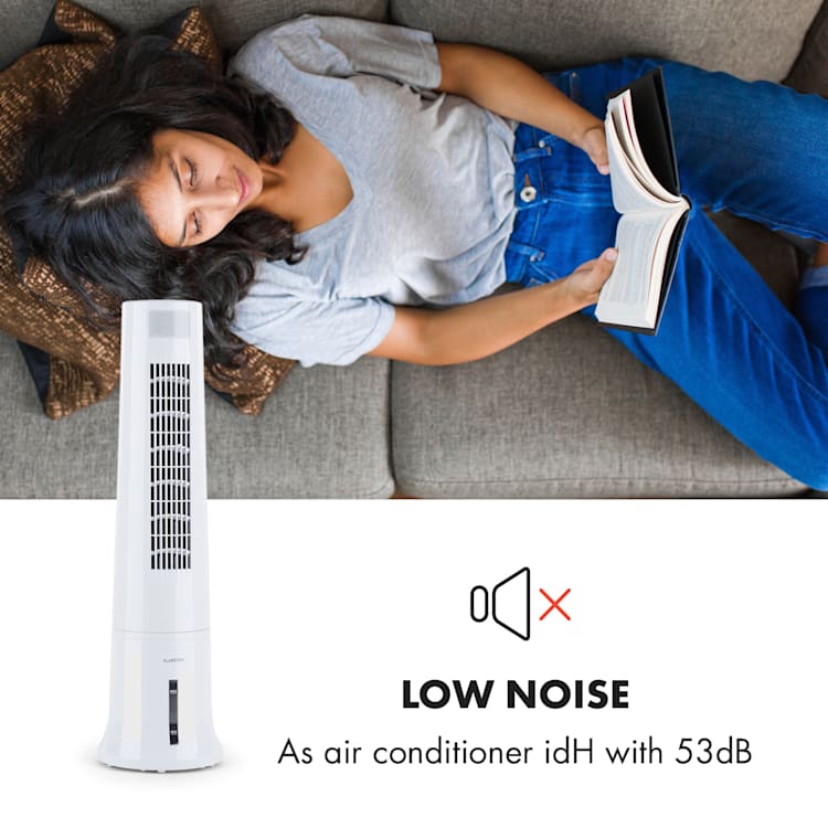 Highrise, klimator, wentylator, nawilżacz powietrza, 35 W, 2,5 l Biały