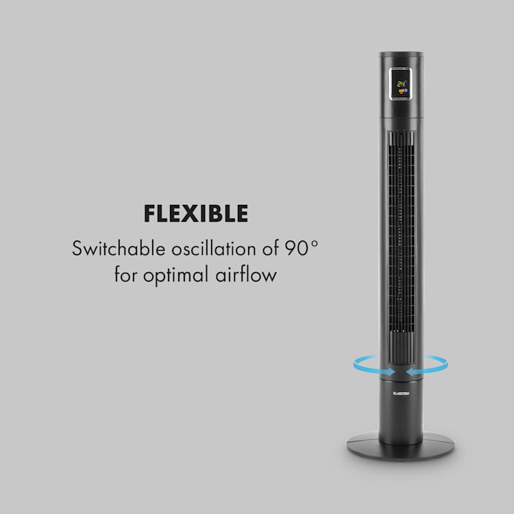 Highwind Ventilador Em Torre 45 W c/Função de Oscilação Temporizador Display LED
