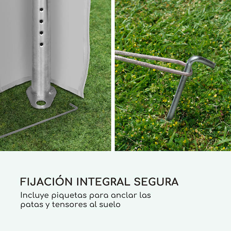 Sommerfest 5x10m 500 g/m² Carpa de fiestas Carpa PVC impermeable galvanizado 5 x 10 m/galvanizado/blanco
