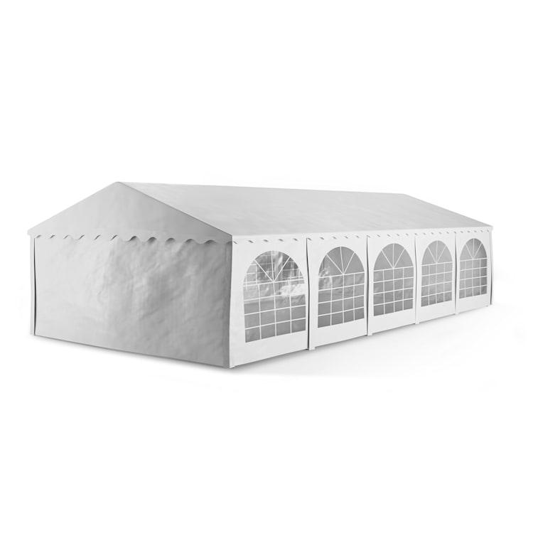 Sommerfest 5x10m 500 g/m² Carpa de fiestas Carpa PVC impermeable resistente al fuego 5 x 10 m/resistente al fuego/blanco